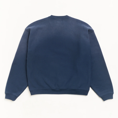Stussy Sun Faded Oversized Crew - Navy