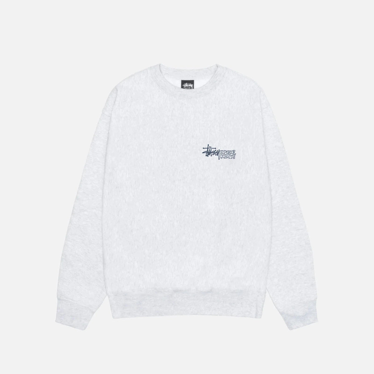 Stussy Superior Quality Crew Sweatshirt - Ash