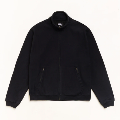 Stussy Textured Zip Mock - Black