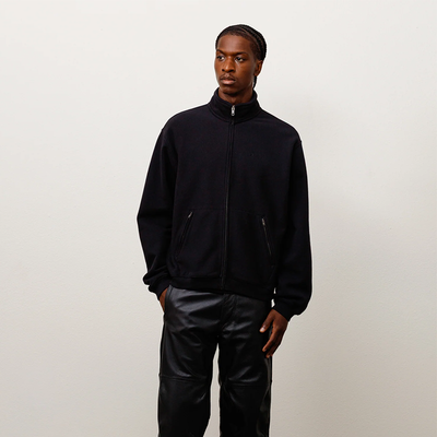 Stussy Textured Zip Mock - Black