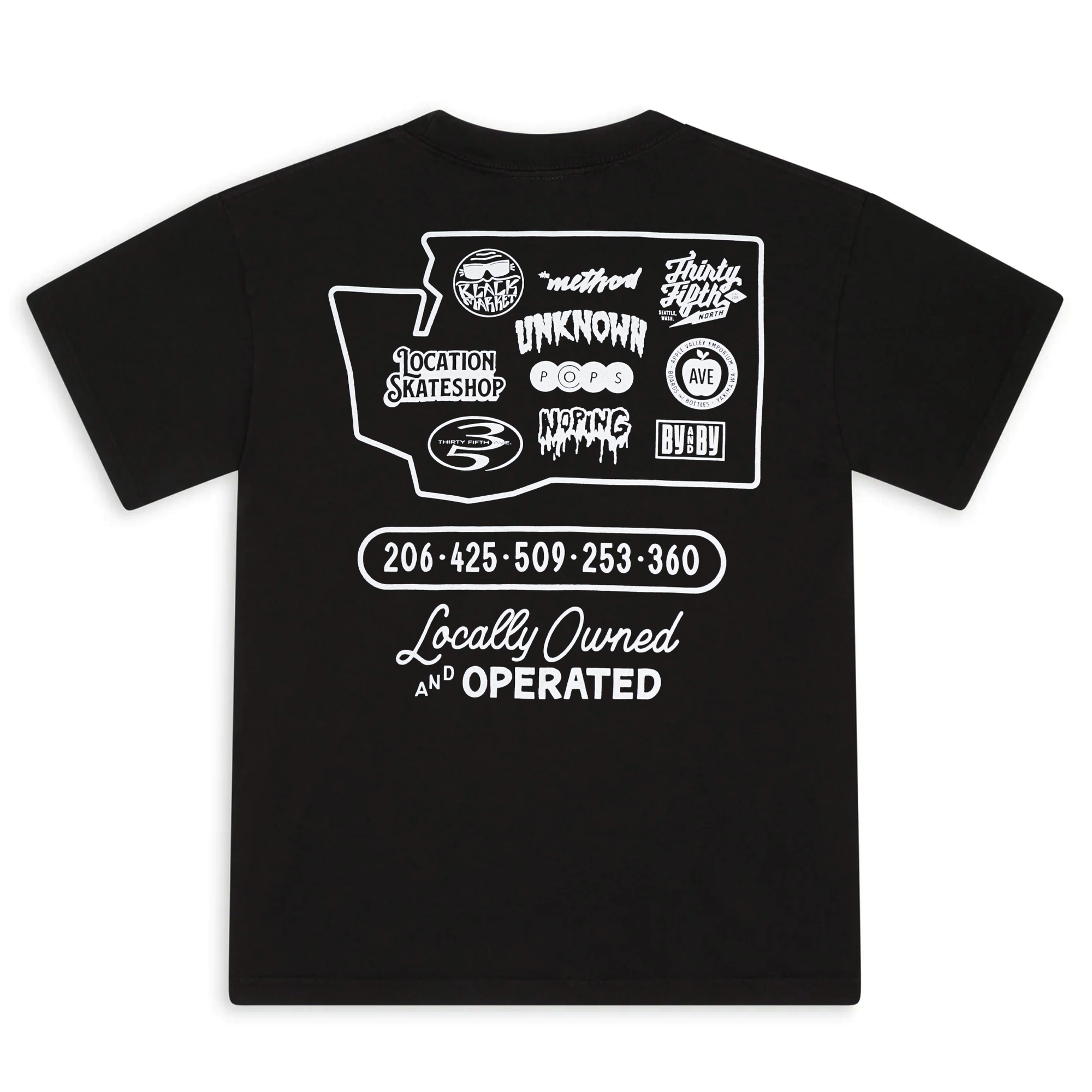 35th North 'Locally Owned' Tee - Black
