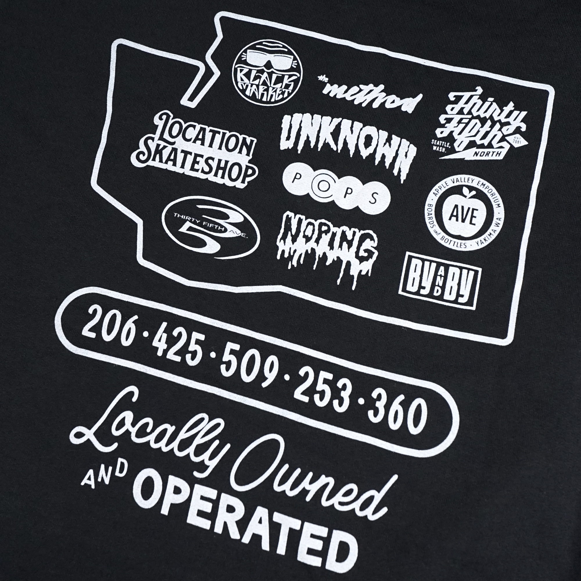 35th North 'Locally Owned' Tee - Black