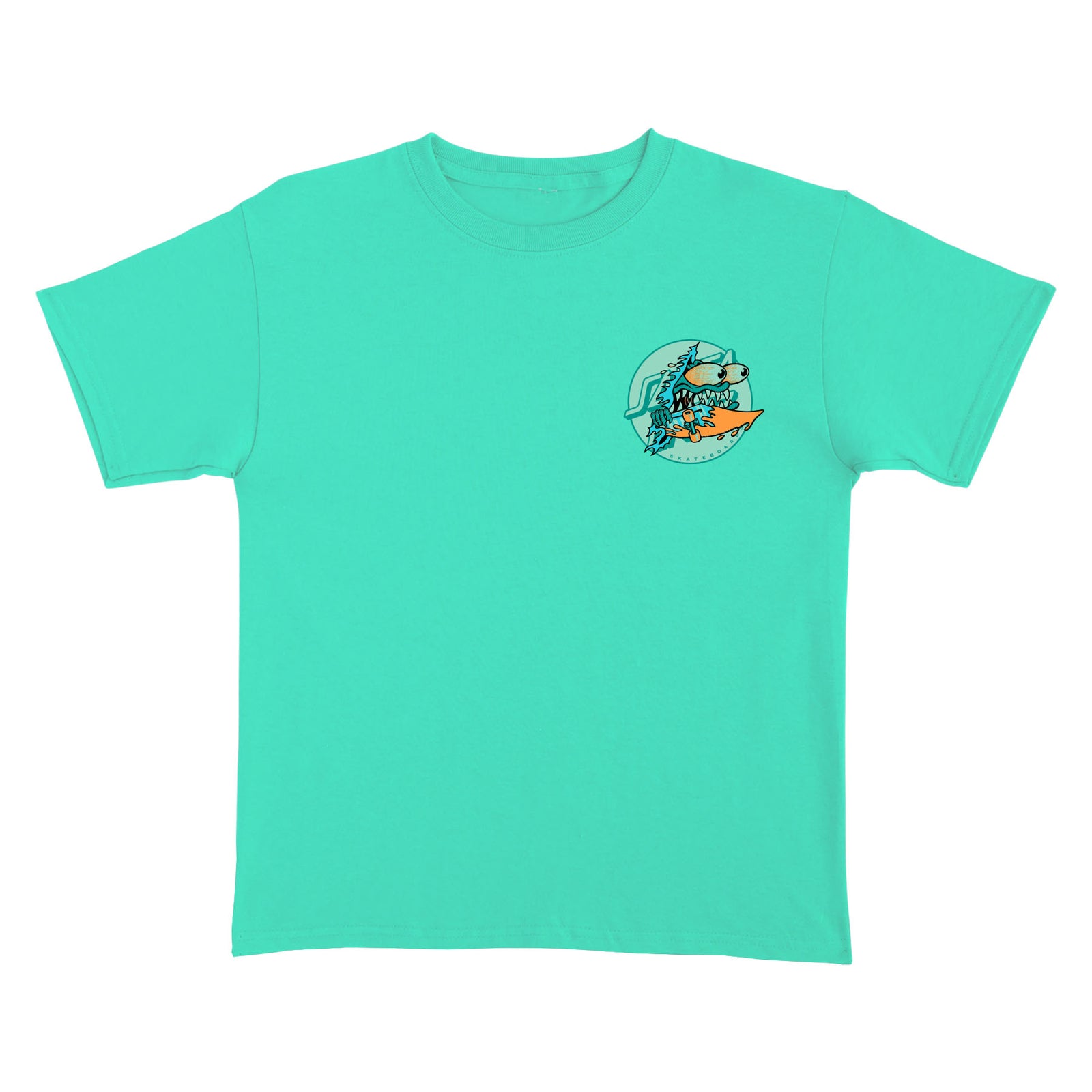 Santa Cruz YOUTH Meek Slasher Box T-Shirt - Mint Green