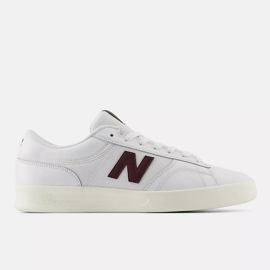 New Balance Numeric 430 - White/Burgundy 430WBU
