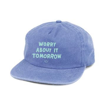 The Quiet Life Worry About It Tomorrow Unstructured Hat - Washed Blue