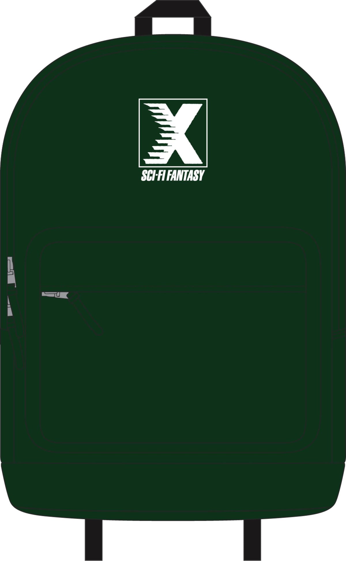 Sci-Fi Fantasy X Logo Backpack - Green