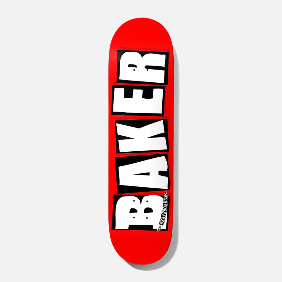 Baker White Logo Deck - Assorted Sizes