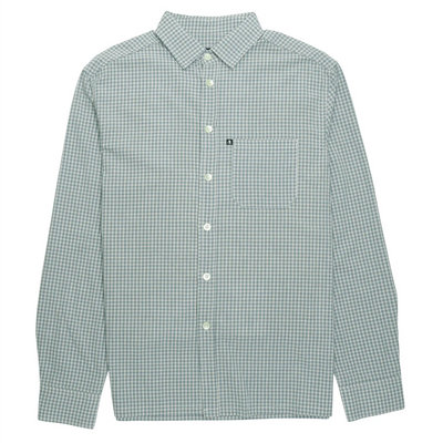 Pass~Port Workers Check LS Shirt - Teal
