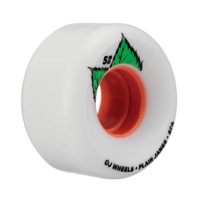 OJ Plain Jane Keyframe Wheels in assorted sizes, featuring durable skateboard wheels with smooth rolling components.